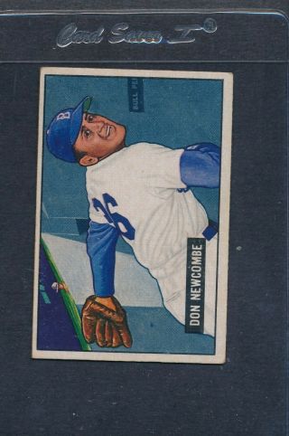 1951 Bowman 006 Don Newcombe Dodgers Vg 1277