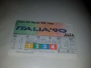 Ticket Fifa World Cup 1990 Egypt V Netherlands Soccer Football