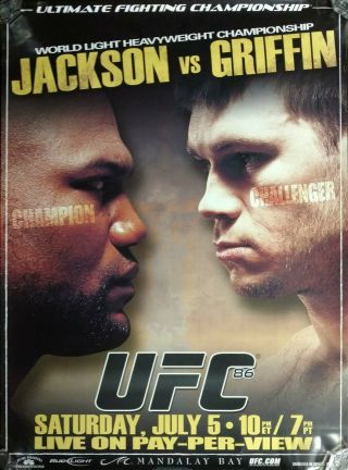 Ufc 86: Jackson Vs Griffin,  World Light Heavyweight Championship Promo Poster