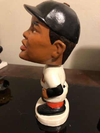 1960s White Base Willie Mays Bobblehead With Box 3