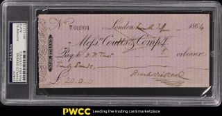 Charles Dickens Signed Autographed Check Auto Psa/dna Auth (pwcc)