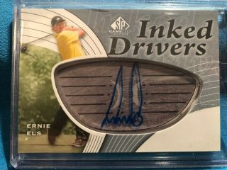 Ernie Els 2012 Sp Game Auto Golf Edition Inked Drivers Id - Ee