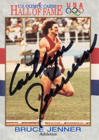 Caitlyn Bruce Jenner Signed Olympics Trading Card 33