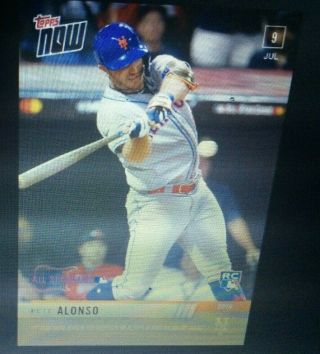 2019 Topps Now 496 Pete Alonso Rc York Mets [7.  9.  19] In Hand
