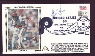 Storm Davis Signed 1983 World Series Game 4 Gateway Cachet Fdc Cover Orioles