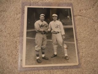 Type 1 photos of A ' s great Al Simmons and Jim Bottemley (St.  Louis Cardinals) 2