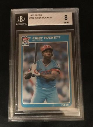 1985 Fleer Kirby Puckett Minnesota Twins 286 Baseball Card