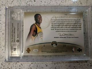 2007 - 08 SP Authentic Kevin Durant RPA RC Rookie Jersey Auto /299 BGS 8.  5/10 2