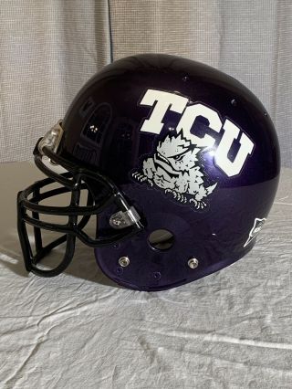 Tcu Horned Frogs Game Football Helmet Rare