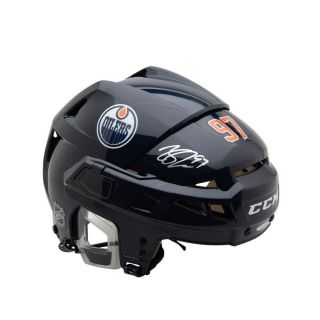 Connor Mcdavid Signed Autographed Authentic Ccm Htv08 Navy Helmet Oilers Uda