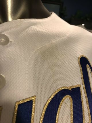 Mike Moustakas Game Jersey MLB Authenticated 4