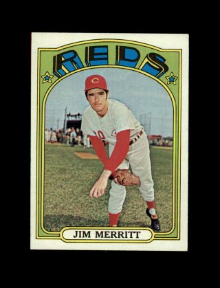 1972 Topps Baseball 738 Jim Merritt (reds) Exmt