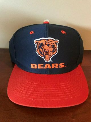 Vintage Chicago Bears Logo 7 Snapback Hat Cap Team Nfl Sports Illustrated