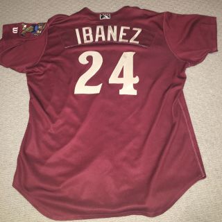 Andy Ibanez Game Worn 2016 Frisco Roughriders Jersey Texas Rangers Team Loa
