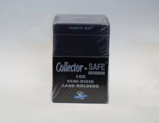 1000 Collector Safe Semi Rigid Card Holders For Grading