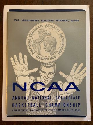 1963 Final 4 Cincy - Duke Loyola - Oregon St Basketball Program/jeff Mullins - In
