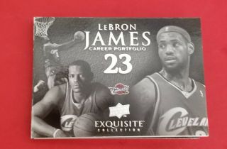 2007 - 08 EXQUISITE LEBRON JAMES 4 COLOR PATCH AUTO 10/10 NBA ALLSTAR CARD 6