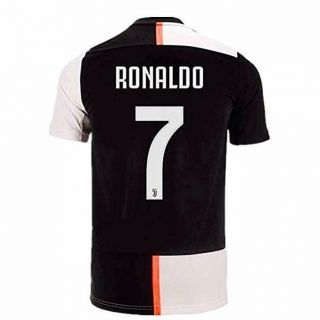 Juventus 2019 - 2020 Home 7 Cristiano Ronaldo Men Soccer Jersey Black/white