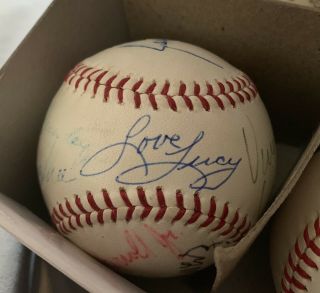 Unknown Ball Mystery Signed Autographed Baseball 12 I Love Lucy Writing