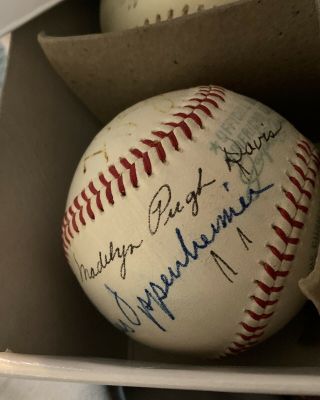 Unknown Ball Mystery Signed Autographed Baseball 12 I Love Lucy Writing 4