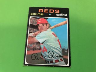 1971 Topps Baseball 100 Pete Rose Ex No Creases