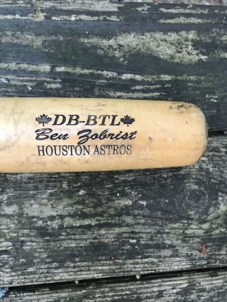 Ben Zobrist Houston Astros Chicago Cubs Game D - Bat Maple Baseball Bat 34” 2