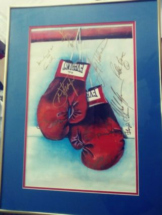 Ali As Clay Holyfield Holmes Spinks Frazier Tyson Foreman Bowe Patterson Signed