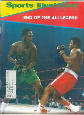 Sports Illustrated March 15,  1971 Muhammad Ali Cover Joe Frazier