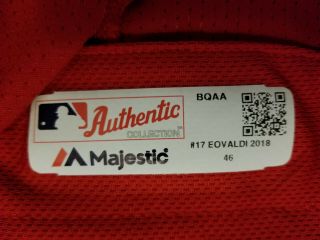2018 Boston Red Sox Issued Nathan Eovaldi Jersey MLB Game Un - Un - Worn 5