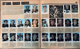 CFL 1971 Picture Album Complete Canadian Football League Players Photos 3