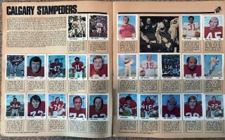 CFL 1971 Picture Album Complete Canadian Football League Players Photos 5