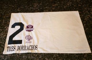 Race Worn Saddle Cloth Breeders Cup Dirt Mile G - 1 2011 Tres Borrachos