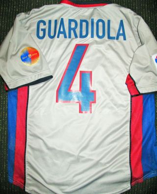 Authentic Guardiola Barcelona Centenary Jersey 2000 2001 Shirt Camiseta Maglia L