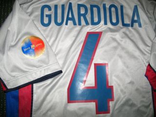 Authentic Guardiola Barcelona Centenary Jersey 2000 2001 Shirt Camiseta Maglia L 3