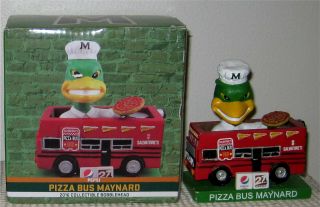 2016 Pizza Bus Maynard Minor League Bobblehead - Madison Mallards