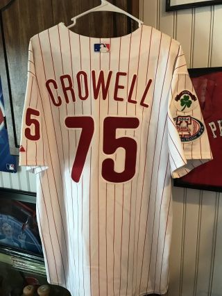 Phillies Game Used/ Worn Jim Crowell Jersey