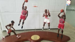 Michael Jordan Lifetime Achievement 4 Pc Figurine By Danbury