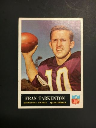 1965 Philadelphia Football Fran Tarkenton 110 Ex (r2292)