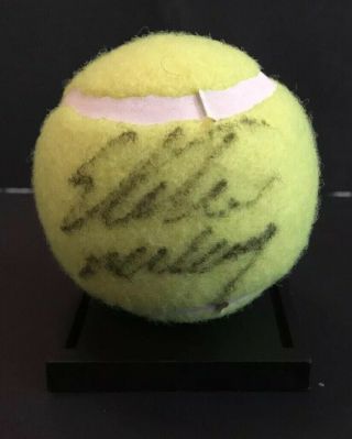 Stephan Edberg Hand Signed Tennis Ball Intl.  Tennis Hall Of Fame Autographed