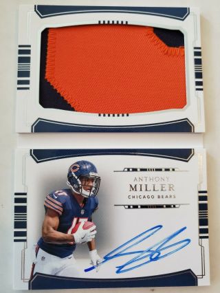 2018 National Treasures Anthony Miller Booklet Patch Auto /99