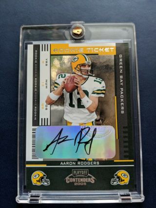 2005 Playoff Contenders Aaron Rodgers Rookie Auto Rc