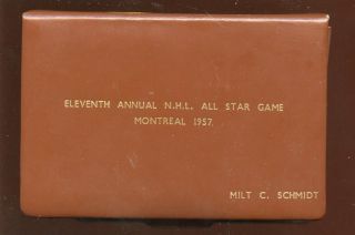 1957 Milt Schmidt Boston Bruins Nhl All - Star Game Hockey 5 Personal Pins & Clips