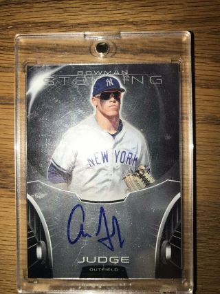 2013 Aaron Judge Bowman Sterling Auto Bsap - Aj Would Welcome Grading