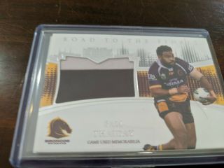 2018 Nrl Elite Road To Finals Jersey Card 147/165 Sam Thaiday League
