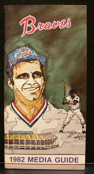 1982 Atlanta Braves Official Media Press Guide,  92 Pages Of Facts & Fun