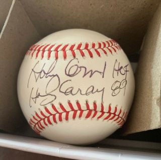 Unknown Ball Mystery Signed Autographed Baseball Holy Owl? 1
