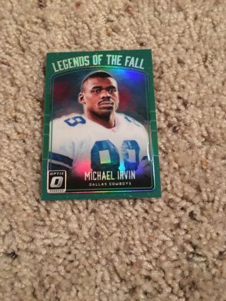 2016 Optic Michael Irvin Green Prizm Sp Legends Of The Fall 19 /5 Dallas Cowboy