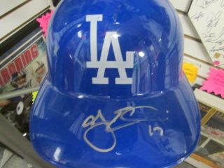Aj Ellis Los Angeles Dodgers Signed Batting Helmet
