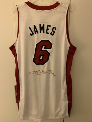 Lebron James Autographed Heat Jersey Upper Deck Uda Fanatics Cavs Lakers