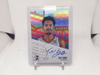 2018 - 19 Absolute Memorabilia Rookie Rc Auto Level 2 Trae Young D /25